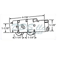 PH Tech Tandem Sliding Door Roller 9-449 2