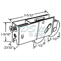 PGT Tandem Patio Door Roller Stainless Steel 9-454SS 1