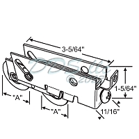 Tandem Patio Door Roller 9-455 1