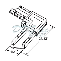 PGT Window Screen Corners 90-1167W*25 1