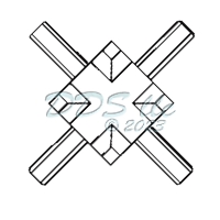 Window Grille X Connector 90-516X 1