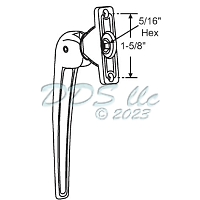 Clearview 2 Hole Window Cam Handle 900-10729WB 1
