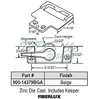 Sweep and Sash lock 900-14379bga 1