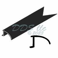 Vinyl Glazing Bead 900-16344B