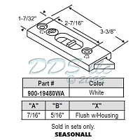 Seasonall Window Tilt Latch 900-19480WA 1
