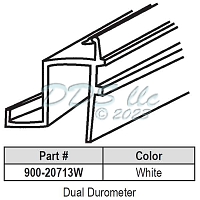 Snap In Vinyl Glazing Bead 900-20713W