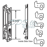 Flush Mount Patio Door Handle Set 900-21019BA 1