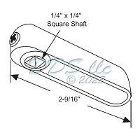 Peachtree Double Hung Window Latch 900-21337-BG 1