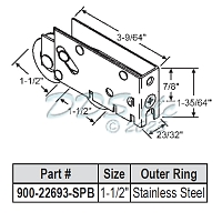 PGT Tandem Patio Door Roller 900-22693-SPB