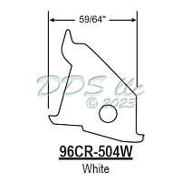 96CR White Mounting Bracket 96CR-504W 1