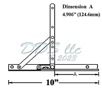 Truth LL-UR Casement Window Hinge 10 Inch 28-15-37 1