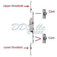 AGB Unitop 3 Roller Shootbolt Multipoint Lock A41455.40.09.853
