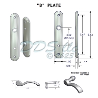 Amesbury Active Door Handle LH 55-473ORB-LHK 2