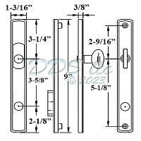 G-U Allegro Active Door Handle Set Satin Chrome 854-15704 1
