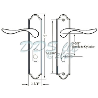 GU Venice Active Door Handle Set 854-15535 1