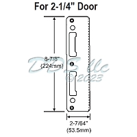 Matte Black Powder Coat Latch and Deadbolt Strike 2014801 1