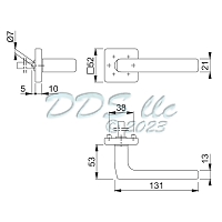 Hoppe Dallas Half Handle 11910008 1