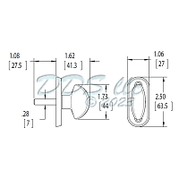 Hoppe Side Lite Thumbturn Satin Nickel 3321387