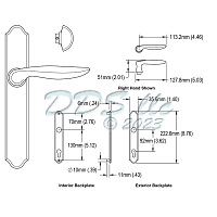 Hoppe Toronto Active Door Handle Set 2133641 2