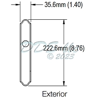 Hoppe M374N Exterior Handle Backplate 8751047 2