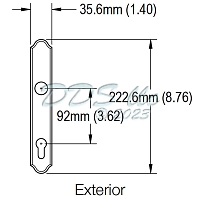 Hoppe M374N Backplate Series 2