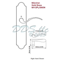 Pair Fixed Hoppe Munchen Dummy Handles 2422725 1