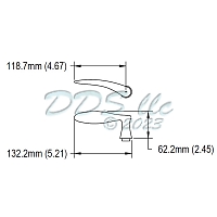 Hoppe HLS7 Rodos M1603 Handle Only LH 2240649 2