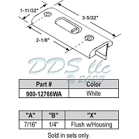 Fiberlux Window Tilt Latch White 900-12766WA 1