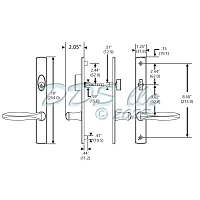 Truth Sentry Dummy Swing Door Handle Set 857-10019 1
