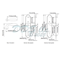 Hoppe Verona M151/3965N Dummy Door Handle Set 2425969 1