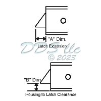 Better-Bilt Window Tilt Latch Set White 83-526MOD-WA 2