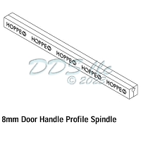Hoppe 160mm x 8mm  Handle Spindle 519200 2