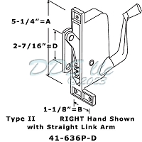 Remington - Silverline Awning Operator RH 41-636P D 1