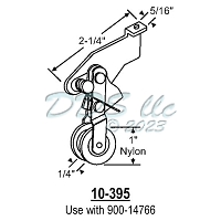 Weather-Barr Screen Door Roller 10-395 1