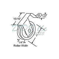 Screen Door Roller 10-396 1