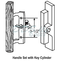 Handles Patio Doors 13-106KX 1