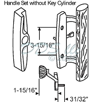 Handles Patio Doors 13-154-8 2