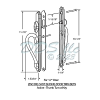 Handles Patio Door 13-346W 1