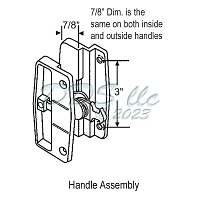 Handles Patio Doors 14-95 2