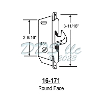 Sliding Door Mortise Lock 16-171 1