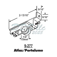 Atlas - Portalume Patio Door Roller 9-277 1