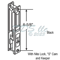 Flush Mount Patio Door Handle Black 900-21019 1