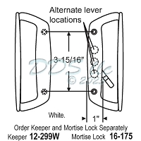 American Weatherseal Sliding Door Handle Set 900-21630 1
