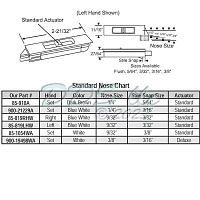 Snap In Window Tilt Latch Set 85-819WA 1