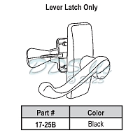 Storm Door Lever Latch Set Black 17-25B 1