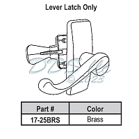 Lever Latch Set 17-25BRS 1