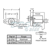 Custodial - Vent Locks 32-379-7 1