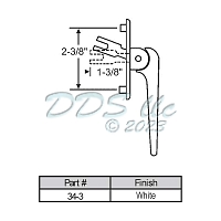 Casement Window Handle 34-3 1