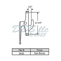 Casement Window Locking Handle 34-52