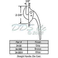 Casement Handle 34-58 1